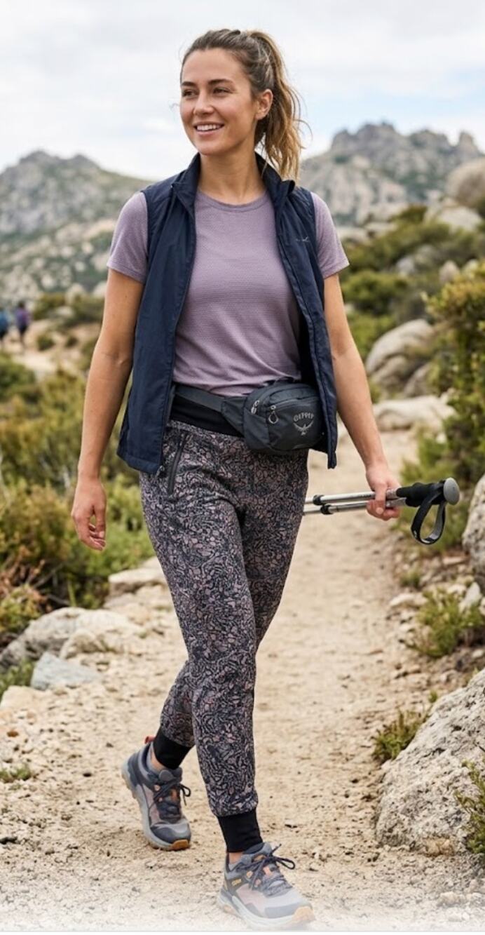 Athleta Trekkie North Jogger Kinetic Abstract Ripstop Hiking Pant SP23 533655 8